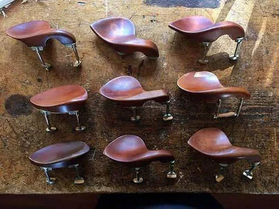 Vintage Hill & Sons chinrests. Used with kind permission by Eric Benning, Benning Violins, Studio City, CA