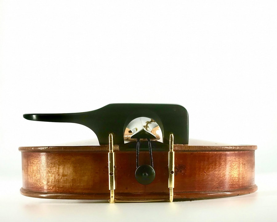 Ebony Medium WAVE II violin chinrest