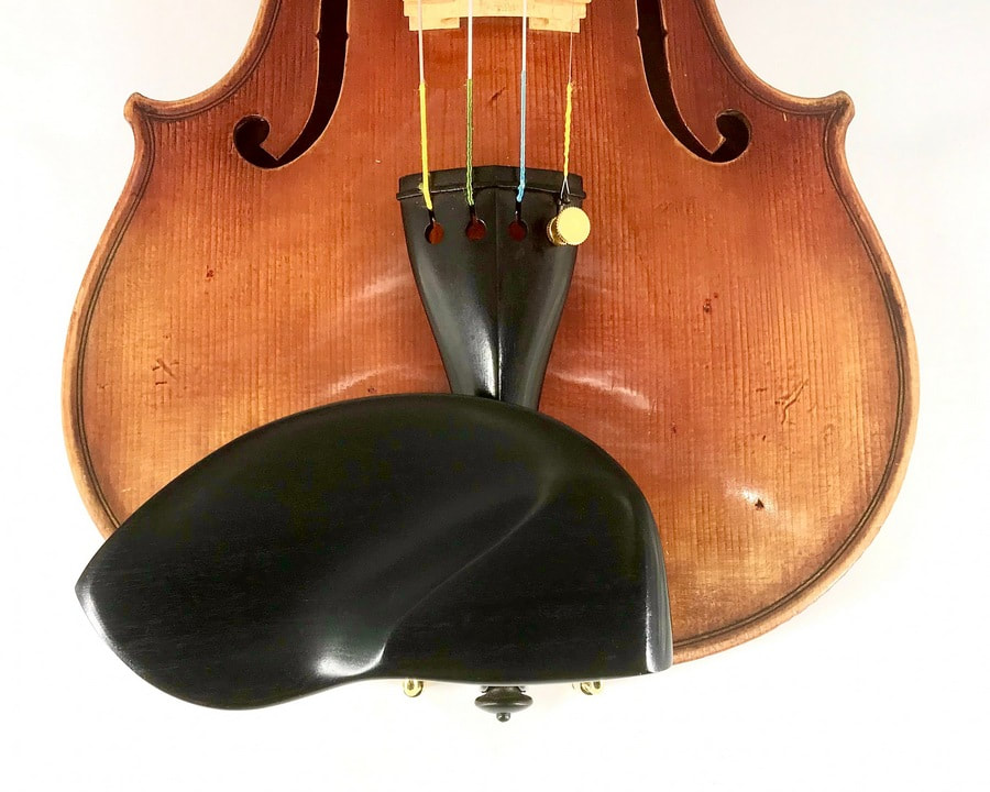 Ebony Tall WAVE II violin chinrest