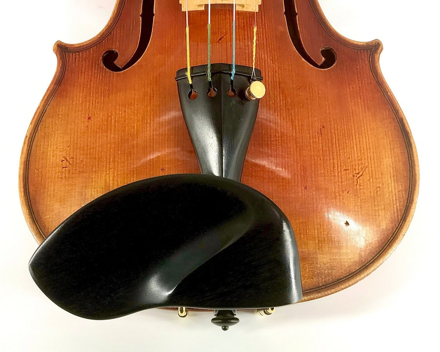Ebony Low WAVE II violin chinrest